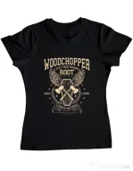 Tricou ADLER dama Woodchopper Negru