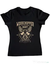 Tricou ADLER dama Woodchopper Negru
