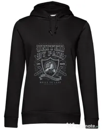 Hoodie dama cu gluga United By Pain Negru