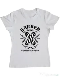 Tricou ADLER dama Barber Rebel II Alb