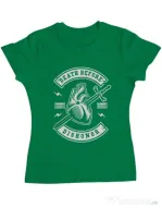 Tricou ADLER dama Death Before Dishonor Verde mediu