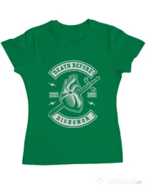 Tricou ADLER dama Death Before Dishonor Verde mediu