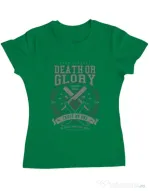 Tricou ADLER dama Death or Glory Verde mediu