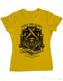 Tricou ADLER dama Fight For Glory Galben