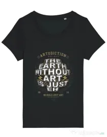 Tricou STANLEY STELLA dama The Earth Without Art Negru