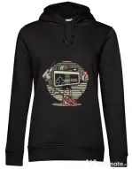 Hoodie dama cu gluga Let's Play Negru
