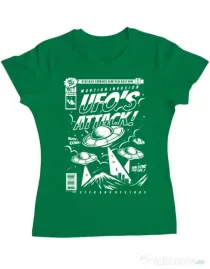 Tricou ADLER dama UFO Verde mediu