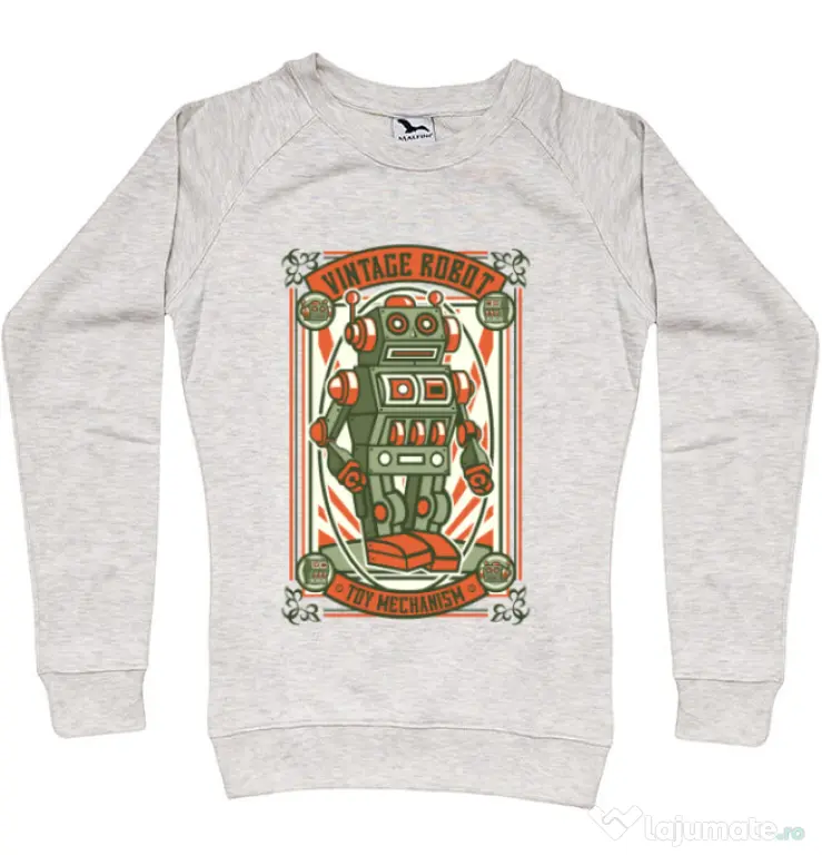 Bluza ADLER dama Vintage Robot Migdala melanj