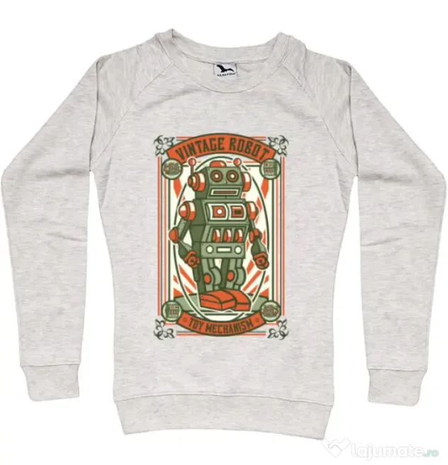 Bluza ADLER dama Vintage Robot Migdala melanj