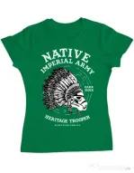 Tricou ADLER dama Native Trooper Verde mediu