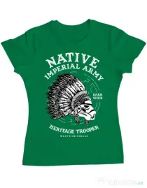 Tricou ADLER dama Native Trooper Verde mediu