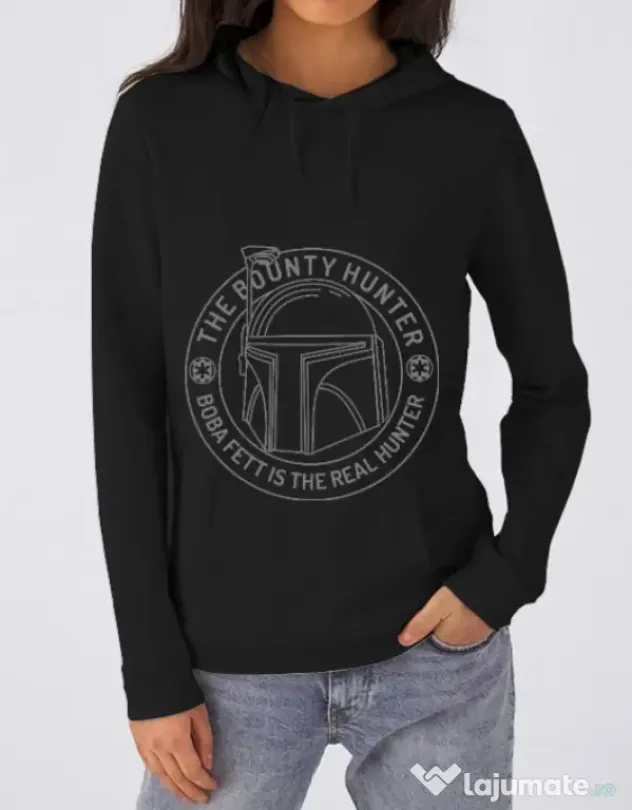 Hoodie dama cu gluga Bounty Hunter Negru