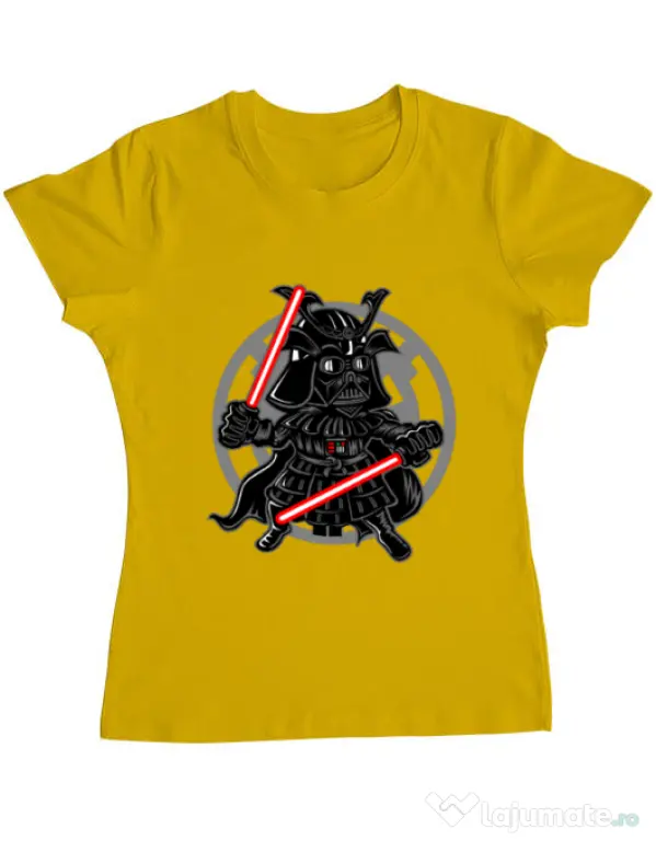 Tricou ADLER dama Darkside Samurai Galben