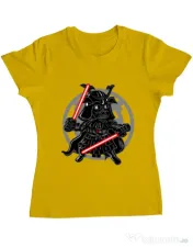 Tricou ADLER dama Darkside Samurai Galben 