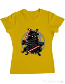 Tricou ADLER dama Darkside Samurai Galben