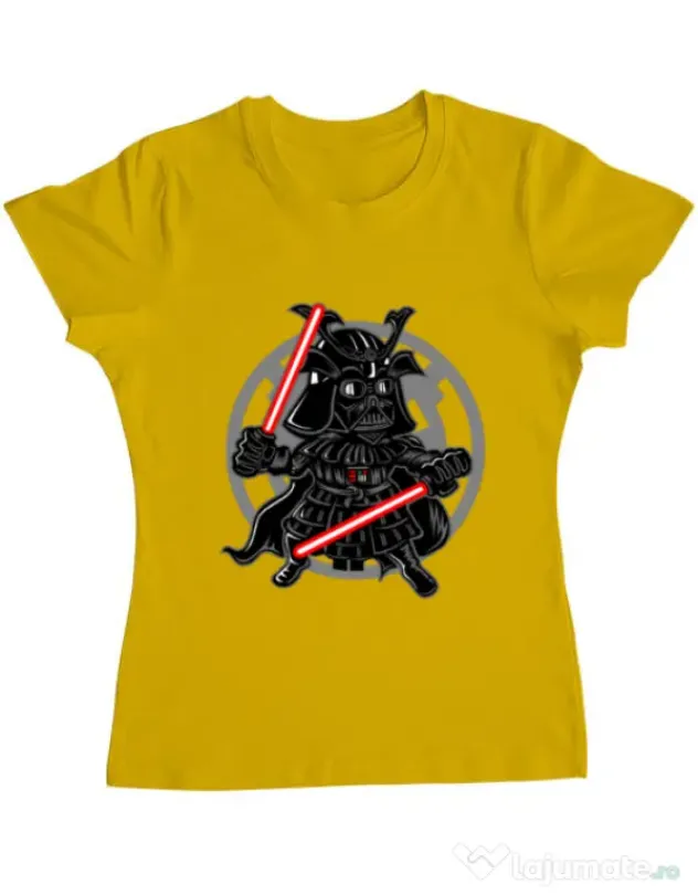 Tricou ADLER dama Darkside Samurai Galben