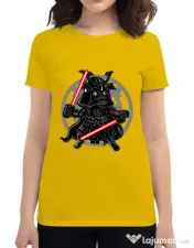 Tricou ADLER dama Darkside Samurai Galben 