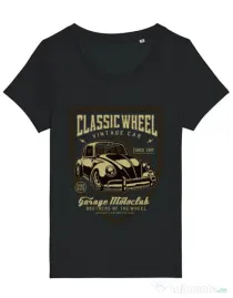 Tricou STANLEY STELLA dama Classic Wheel Negru