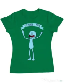 Tricou ADLER dama Existence is pain Verde mediu