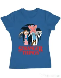 Tricou ADLER dama Stranger Ricks Albastru azuriu