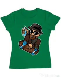 Tricou ADLER dama Chemical board Verde mediu