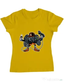 Tricou ADLER dama Lets play Galben
