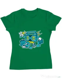 Tricou ADLER dama Boombox Verde mediu