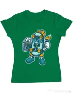 Tricou ADLER dama Skate bastard Verde mediu