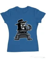 Tricou ADLER dama Fighting Vendetta Albastru azuriu