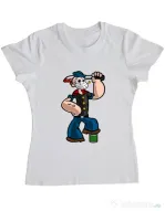 Tricou ADLER dama Sailor Mass Murderer Alb