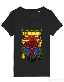 Tricou STANLEY STELLA dama The Amazing Spiderman Negru