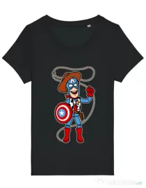 Tricou STANLEY STELLA dama Captain Woody Negru