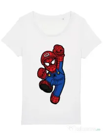 Tricou STANLEY STELLA dama Spider Plumber Alb