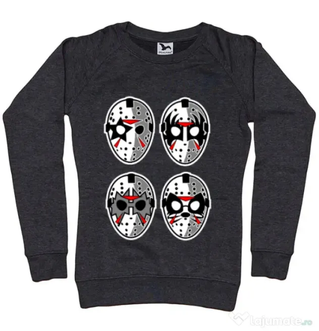 Bluza ADLER dama Jason Rock Faces Negru melanj