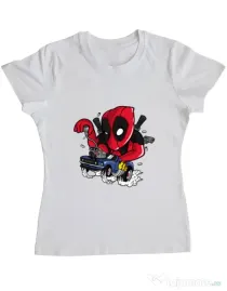 Tricou ADLER dama Deadrace Alb