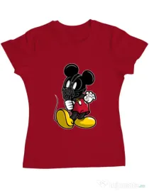 Tricou ADLER dama Mickey Bane Rosu