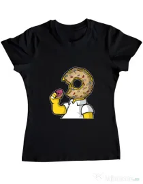 Tricou ADLER dama I Like Donut Negru