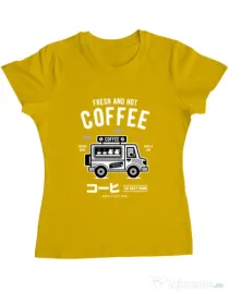 Tricou ADLER dama Coffee Van Galben