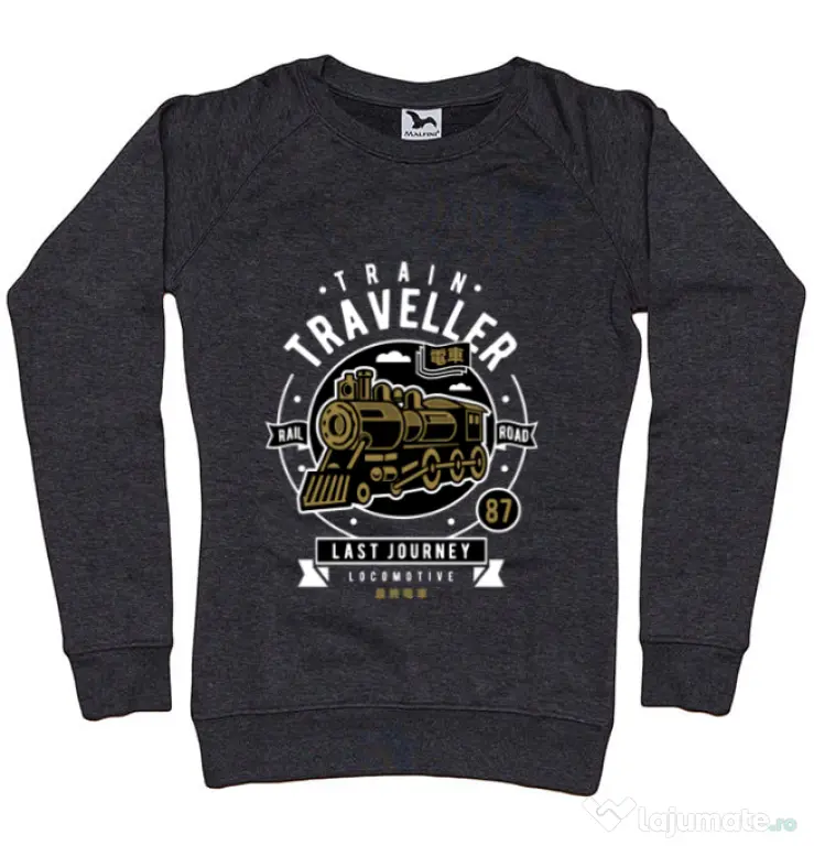Bluza ADLER dama Train Traveller Negru melanj