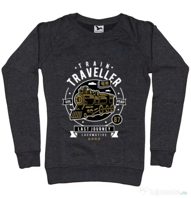 Bluza ADLER dama Train Traveller Negru melanj