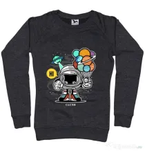 Bluza ADLER dama Gift From Outer Space Negru melanj