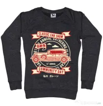 Bluza ADLER dama Classic Car Show Negru melanj