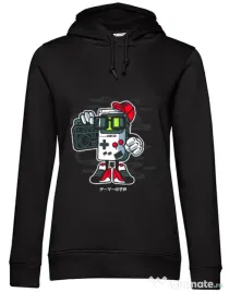 Hoodie dama cu gluga Game Kid Negru