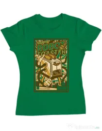 Tricou ADLER dama Robot Toaster Verde mediu
