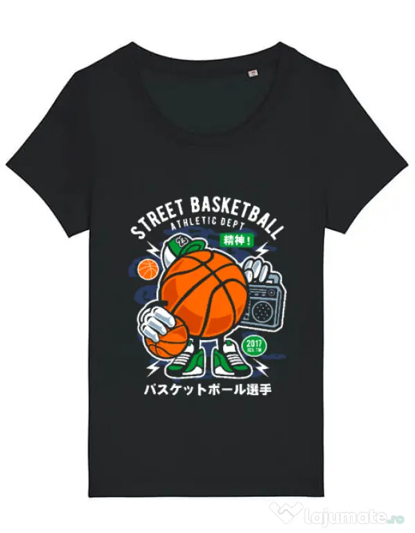 Tricou STANLEY STELLA dama Street Basketball Negru