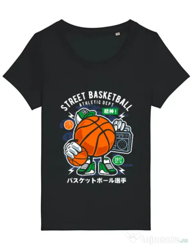 Tricou STANLEY STELLA dama Street Basketball Negru
