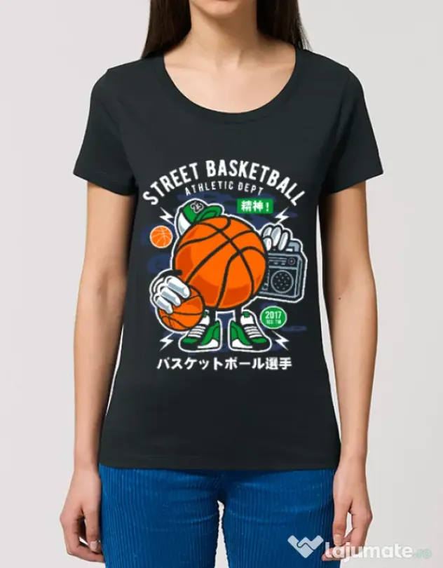 Tricou STANLEY STELLA dama Street Basketball Negru