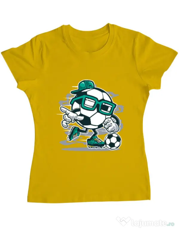 Tricou ADLER dama Street Soccer Galben