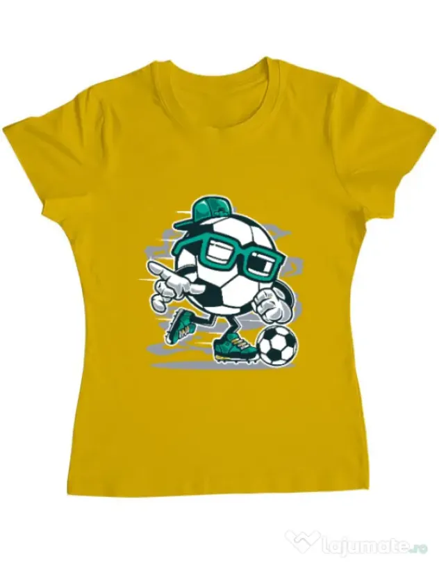 Tricou ADLER dama Street Soccer Galben
