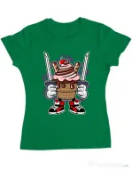 Tricou ADLER dama Ice Cream Ninja Verde mediu